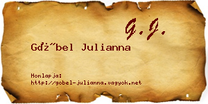 Göbel Julianna névjegykártya